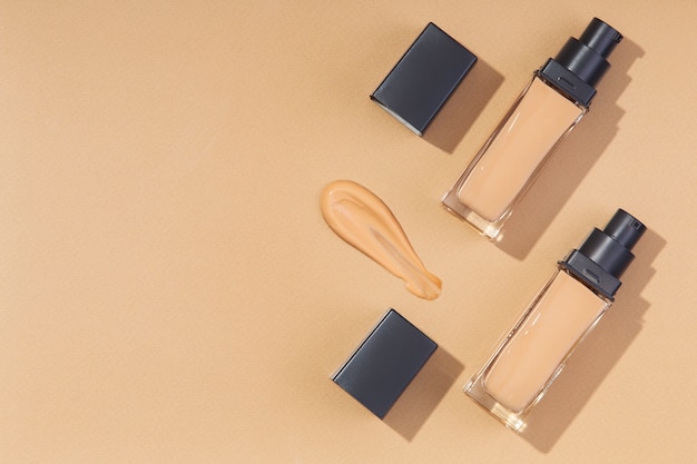 Free Photo view of make-up foundation products