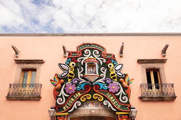 View of mexican architecture and culture