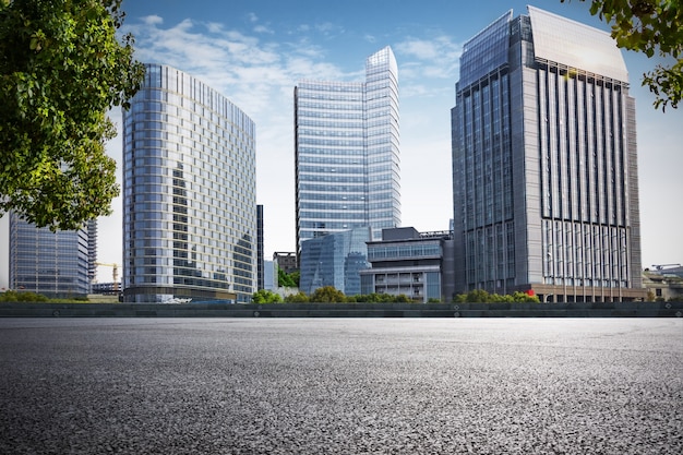 View of modern buildings with sky background