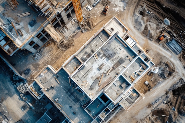 Free photo view of modern construction site