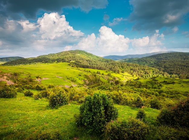 View of mountains landscape