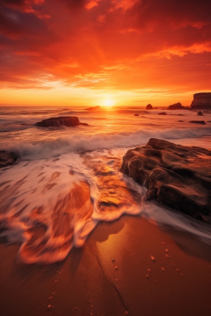 View of natural beach landscape