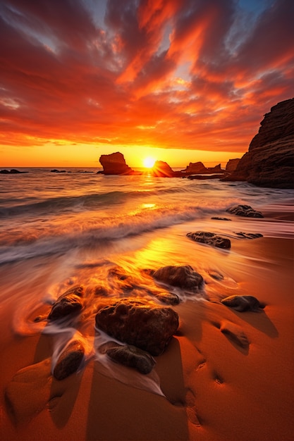 View of natural beach landscape