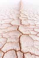 Free photo view of nature landscape with dry ground and parched soil