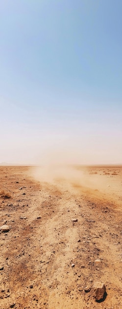 Free photo view of nature landscape with dry ground and parched soil