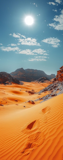 Free photo view of nature landscape with dry ground and parched soil