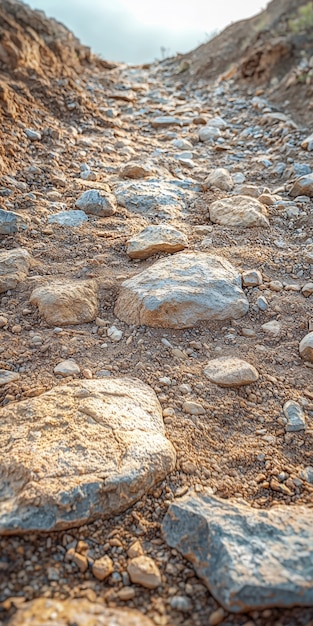 Free Photo view of nature landscape with dry ground and parched soil