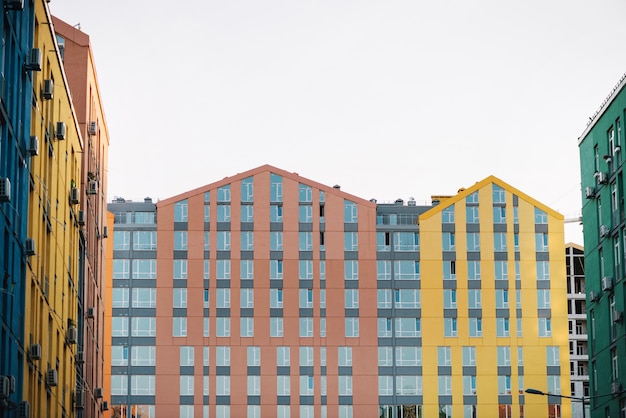 View of new houses in suburbs