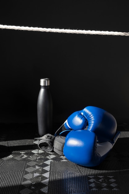 Free Photo view of pair of boxing gloves