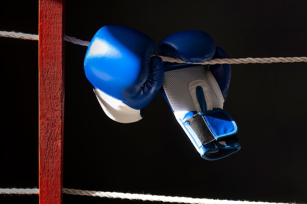 Free photo view of pair of boxing gloves