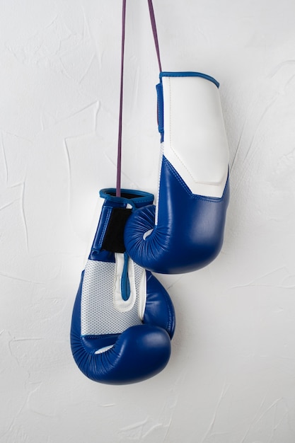 Free photo view of pair of boxing gloves