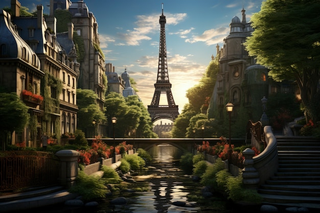 View of paris city