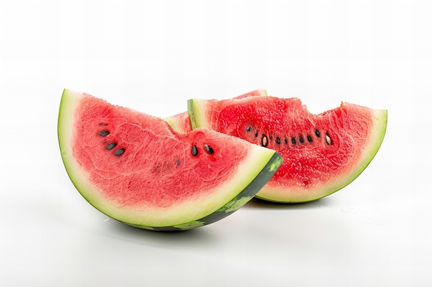 View of photorealistic delicious watermelon fruit