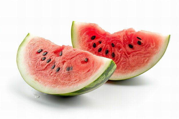 View of photorealistic delicious watermelon fruit