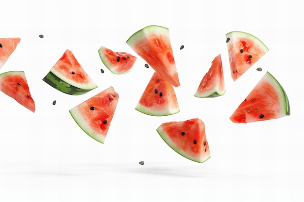 Free photo view of photorealistic delicious watermelon fruit