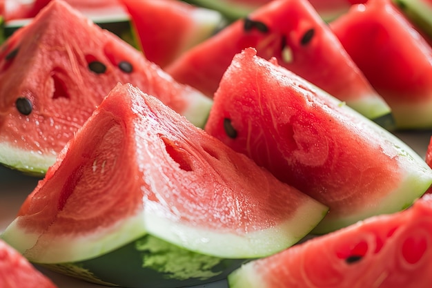 Free photo view of photorealistic delicious watermelon fruit