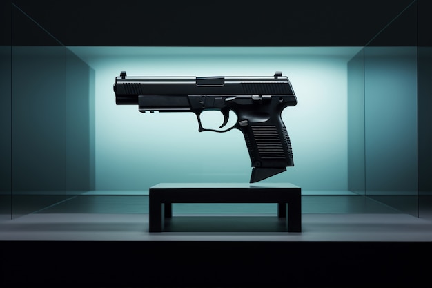 Free Photo view of powerful 3d gun