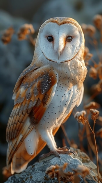 Free Photo view of realistic owl during the day