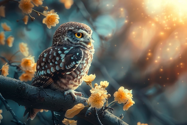 Free Photo view of realistic owl during the day