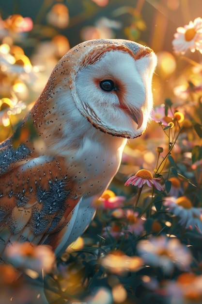 Free Photo view of realistic owl during the day