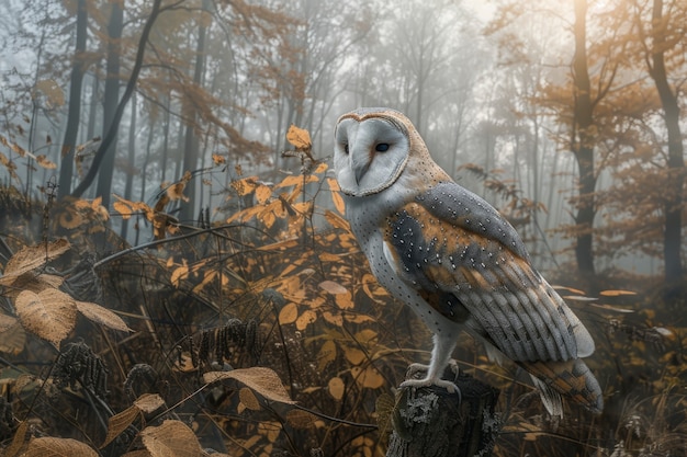 Free Photo view of realistic owl during the day