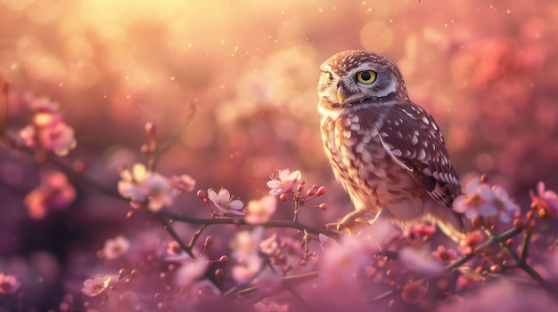 View of realistic owl during the day