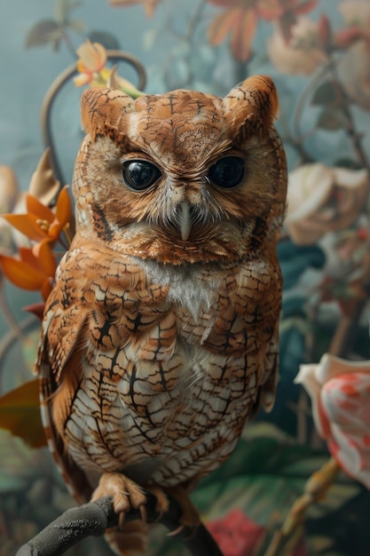 Free photo view of realistic owl during the day