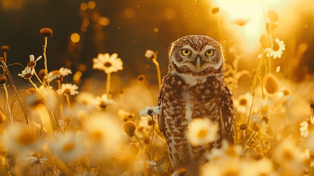 Free photo view of realistic owl during the day