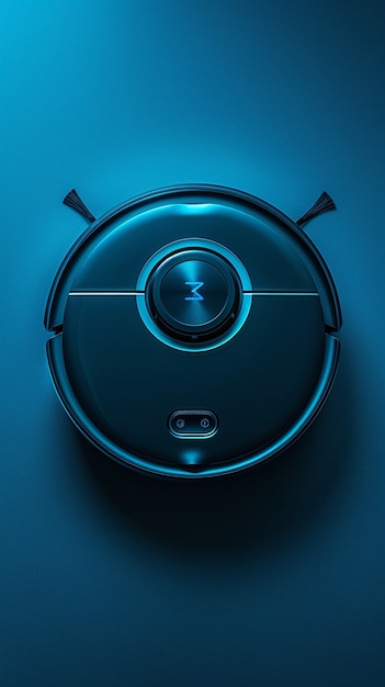 Free Photo view of robotic vacuum cleaner on flat surface