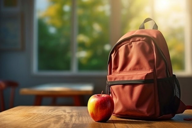 Free Photo view of school backpack