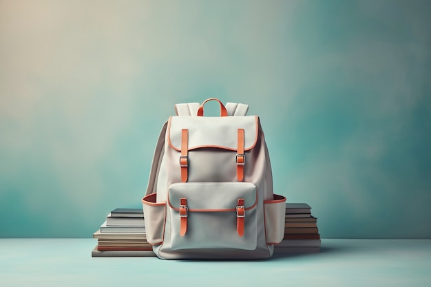 Free photo view of school backpack