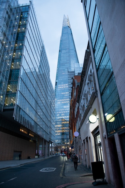 View of the shard building in london