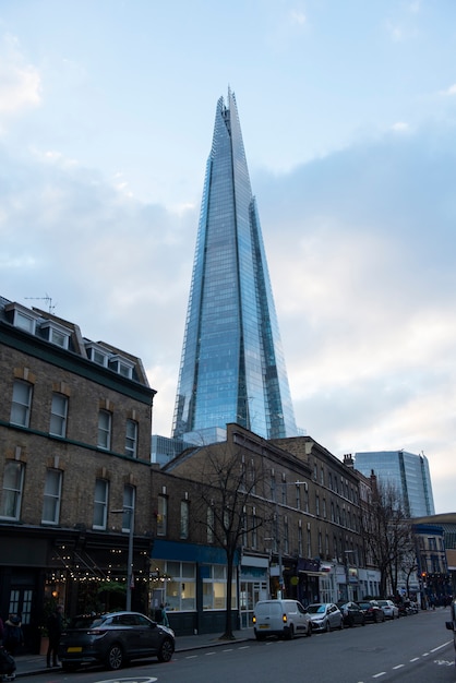 View of the shard building in london