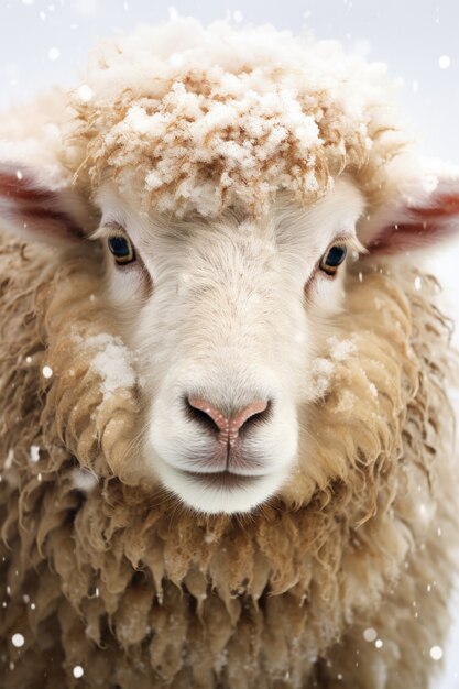 View of sheep outdoors in nature