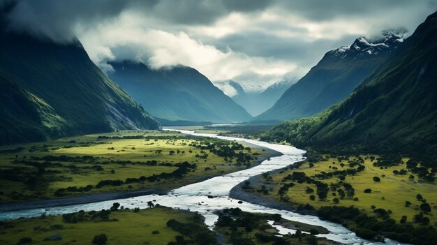 View of spectacular nature landscape