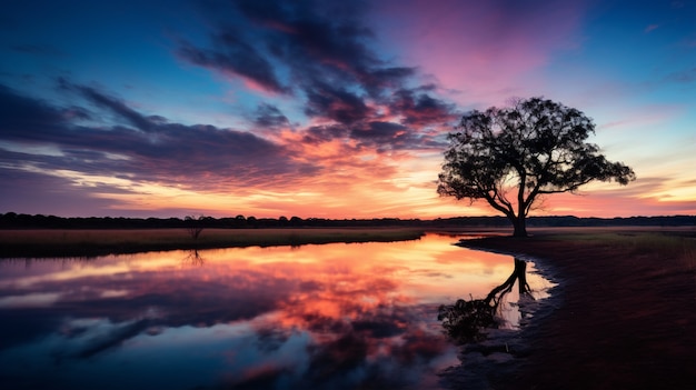 View of spectacular nature landscape