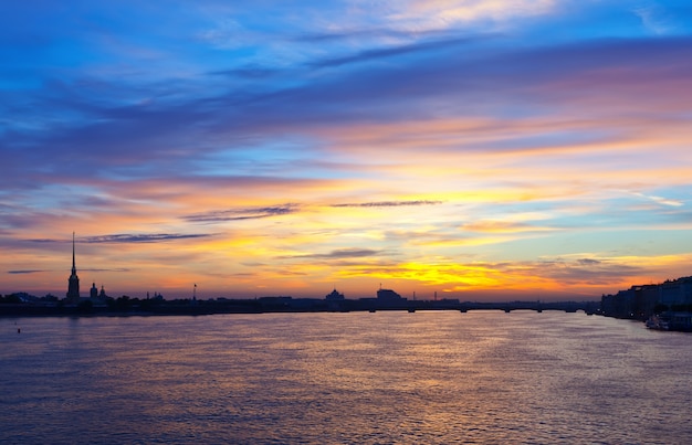 View of St. Petersburg  in morning