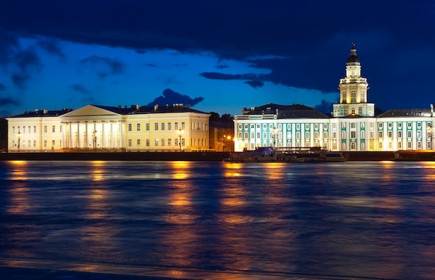 Free photo view of st. petersburg  in night