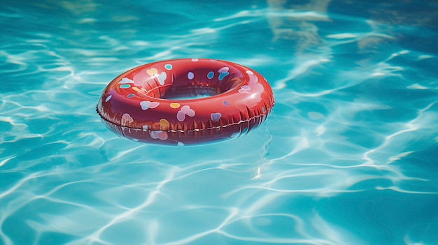 Free Photo view of summer pool float