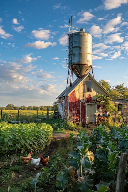 Free Photo view of tank/container for water storage