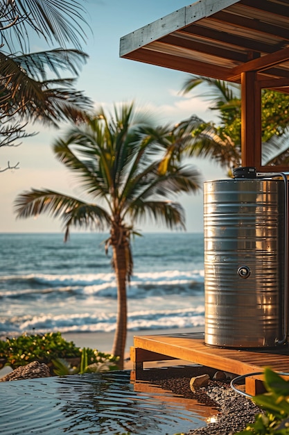 Free photo view of tank/container for water storage