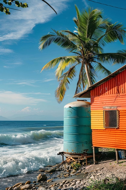 Free photo view of tank/container for water storage