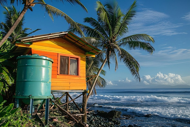 Free Photo view of tank/container for water storage