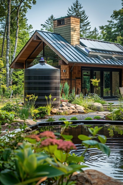 Free photo view of tank/container for water storage