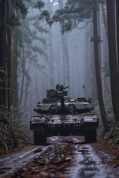 View of tank used in combat and war time