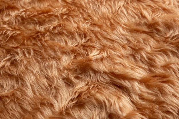 Free photo view of textured fur fabric