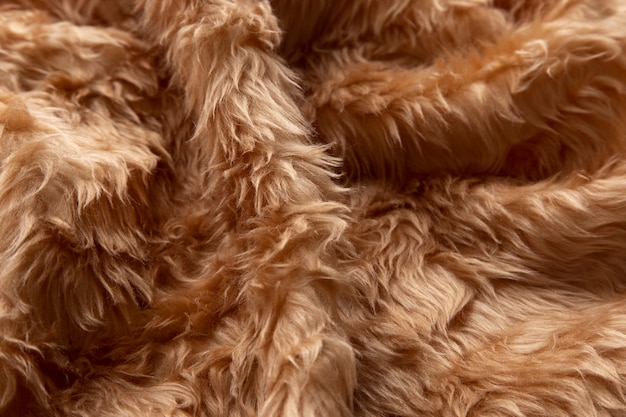 Free Photo view of textured fur fabric