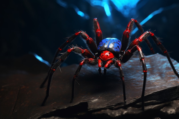 View of three-dimensional spider