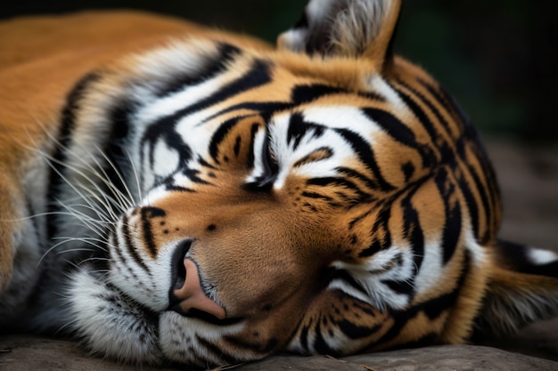 Free photo view of tiger animal in the wild