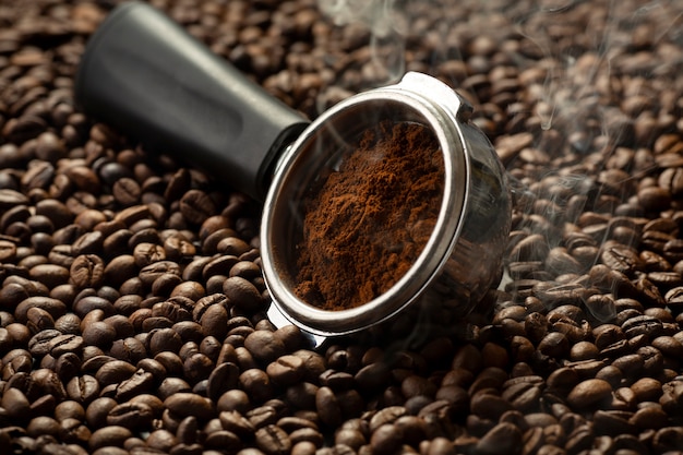 Free photo view of tool used for coffee press